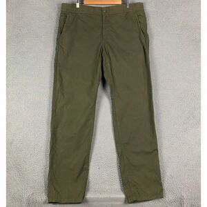 A.P.C. Chuck Trousers Men 54 XXL Army Green Casual Elastic Waist Cotton Straight